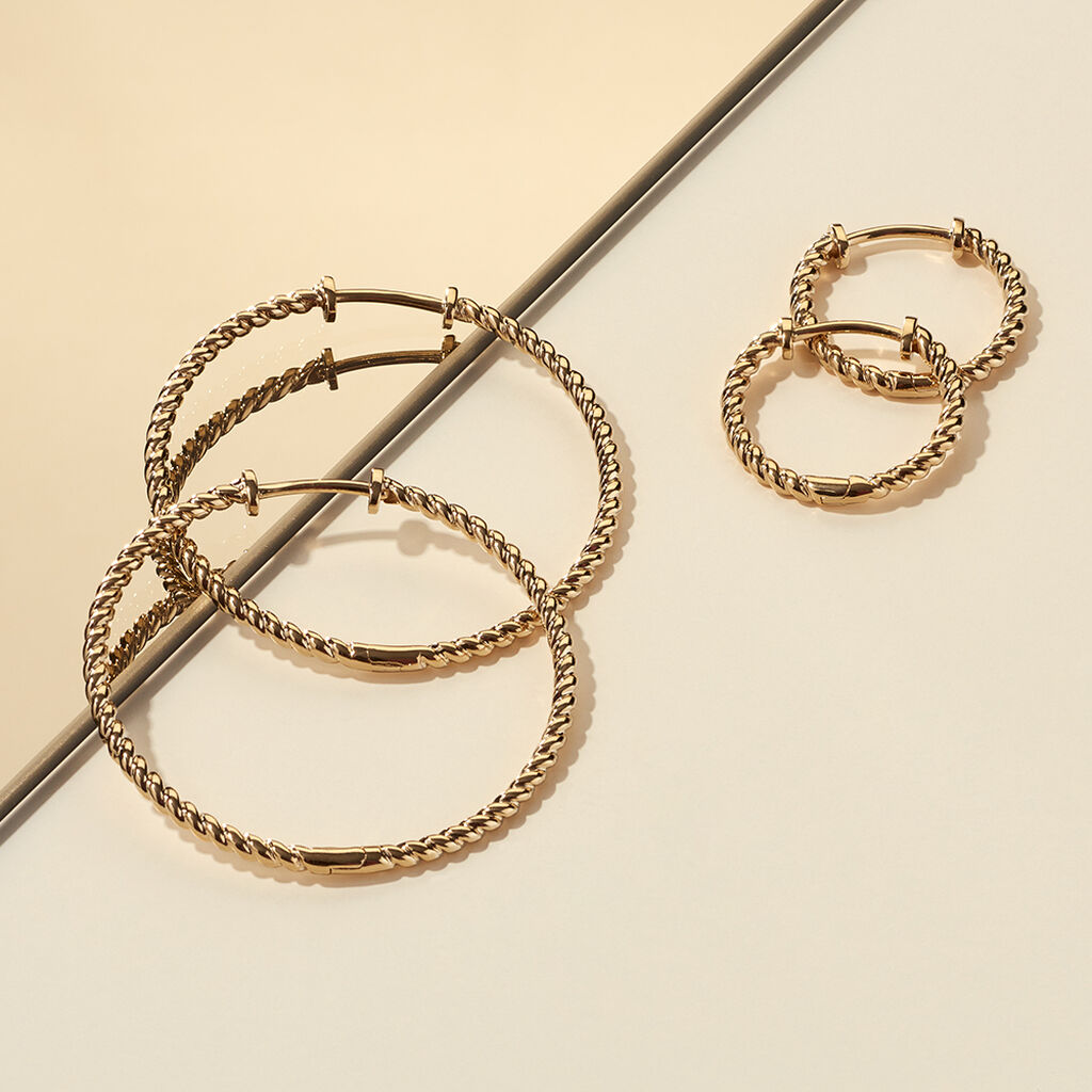 LIANA Damen Creolen Vergoldet