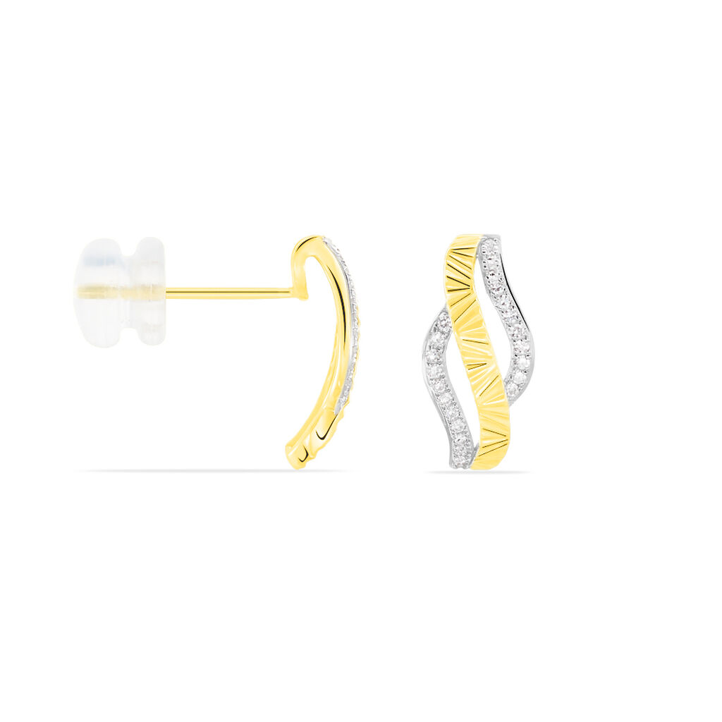 Boucles D'oreilles Or Jaune Bathilde - Spannringe Damen | OROVIVO