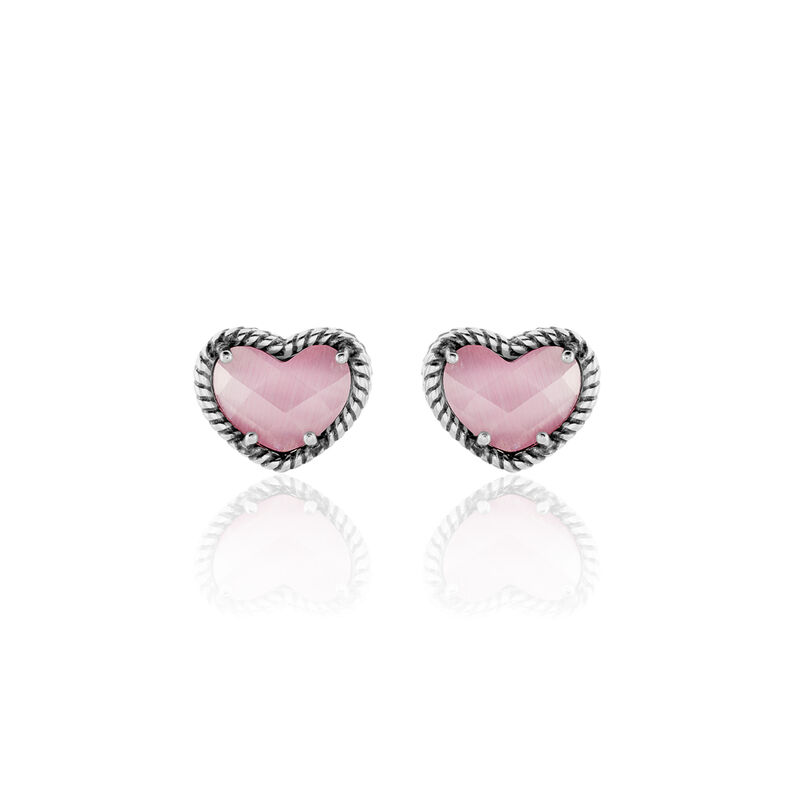Damen Ohrstecker Silber 925 Rosé Kristall - Ohrstecker Damen | OROVIVO