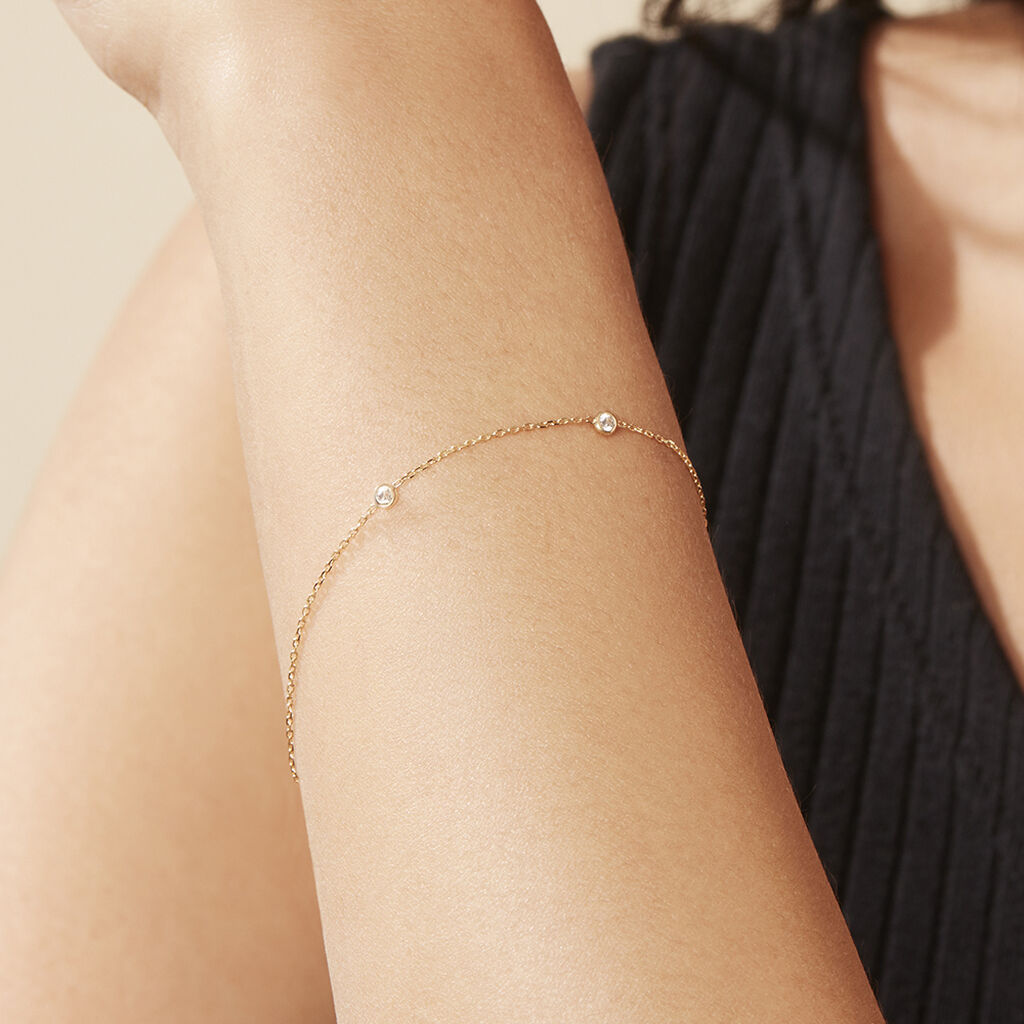 Damen Armband Gold 375 Zirkonia Reni - Armbänder Damen | OROVIVO