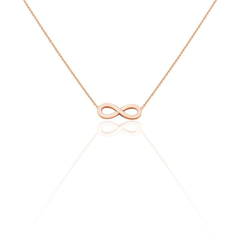SVIRKA Damen Collier Silber rosevergoldet 925 Unendlichkeit - Halsketten Damen | OROVIVO
