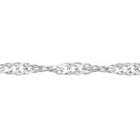 SINGAPUR 3 Damen Kette Weißgold 375 (9 Karat)