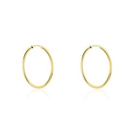 Damen Creolen Silber 925 Vergoldet 30mm - Creolen Damen | OROVIVO