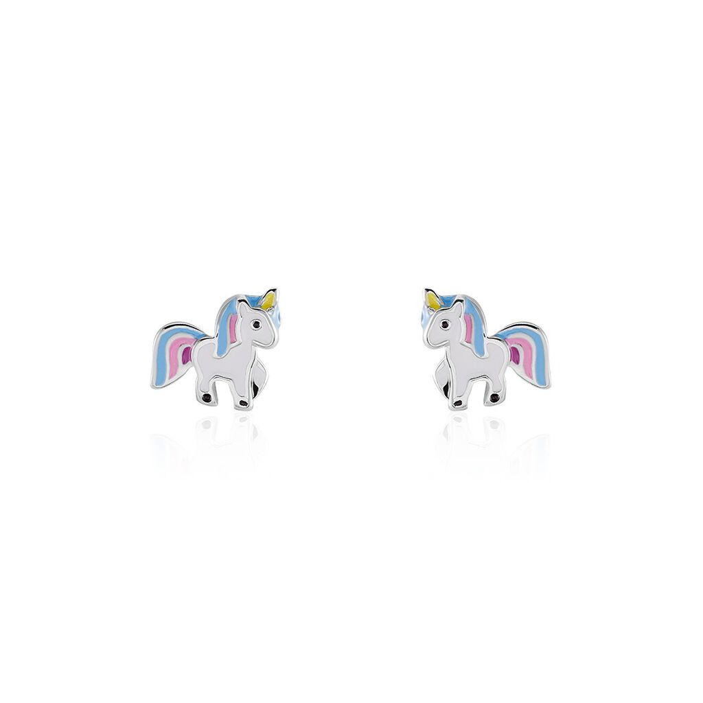 Kinder Ohrstecker Silber 925 Einhorn Aadhya  - Ohrstecker Kinder | OROVIVO