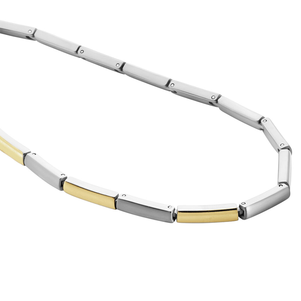 Damen Collier Titan Bicolor Gelb/Silber Ember  4,00mm  - Halsketten Damen | OROVIVO