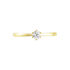 Monopoli Damen Ring Gold 750 (18 Karat) Diamant Wei&szlig; 0,26 ct