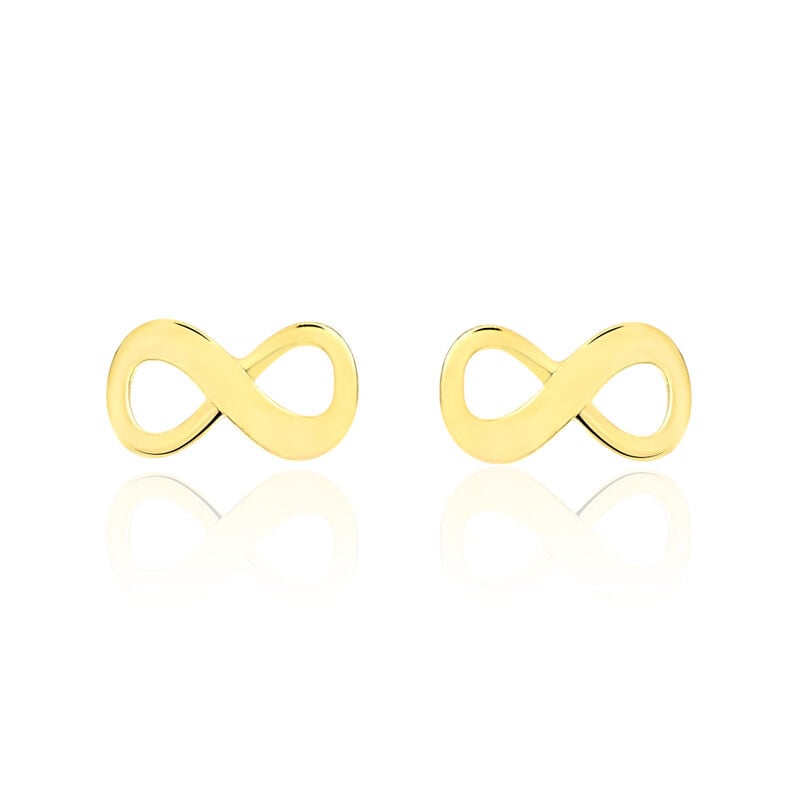 ANNIE-FRANCOISE IN Damen Ohrstecker Gold 375 (9 Karat) Unendlichkeit - Ohrstecker Damen | OROVIVO