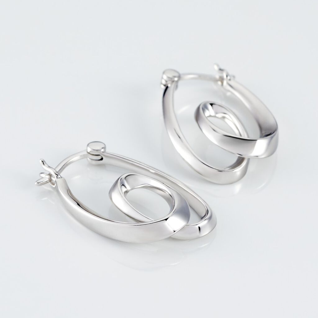 ANNA Damen Creolen Silber 925