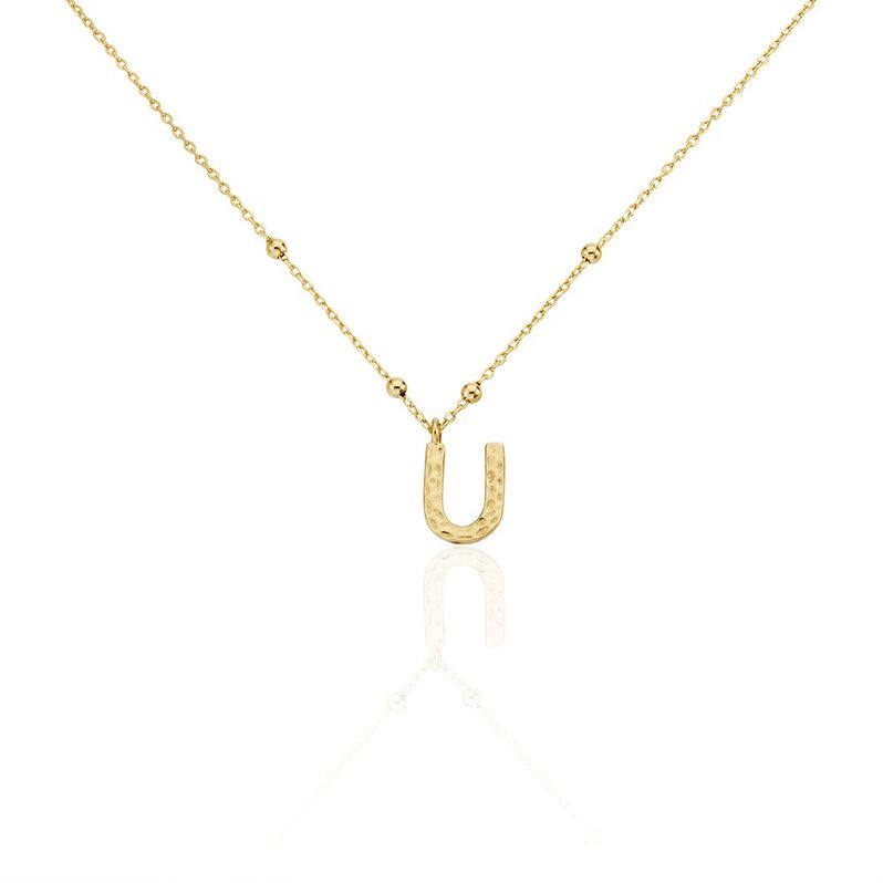 Collier Plaqué Or Jaune Lettra - Spannringe Damen | OROVIVO