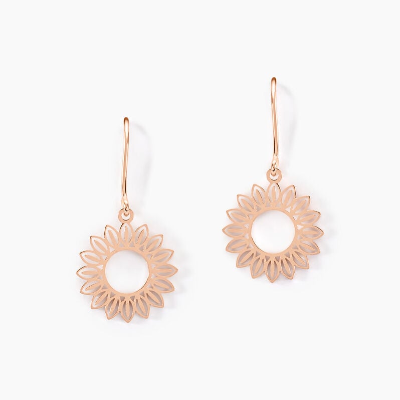 Boucles D'oreilles Argent Rose Ombelline - Spannringe Damen | OROVIVO