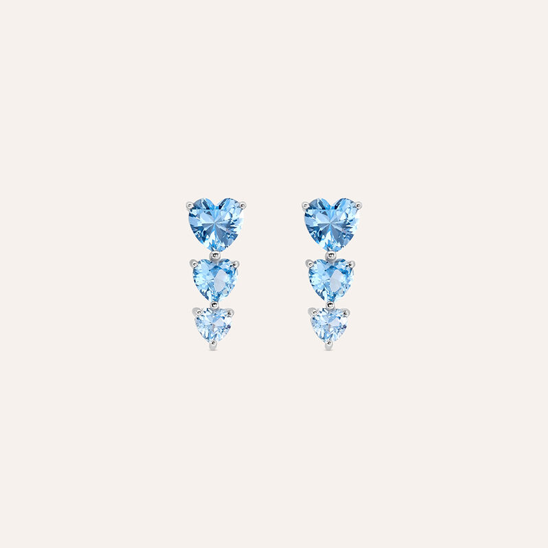 Orecchini Lobo Trilogy Silver Rainbow Argento Rodiato Cubic Zirconia - Spannringe Damen | OROVIVO