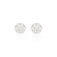 Damen Ohrstecker Rosegold 375 Diamant 0,26ct Merula 