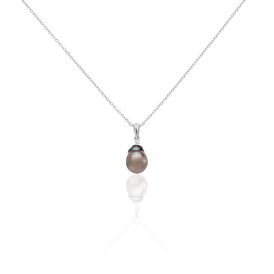 Damen Halskette Silber 925 Zirkonia Tahitiperle - Ketten mit Anhänger Damen | OROVIVO