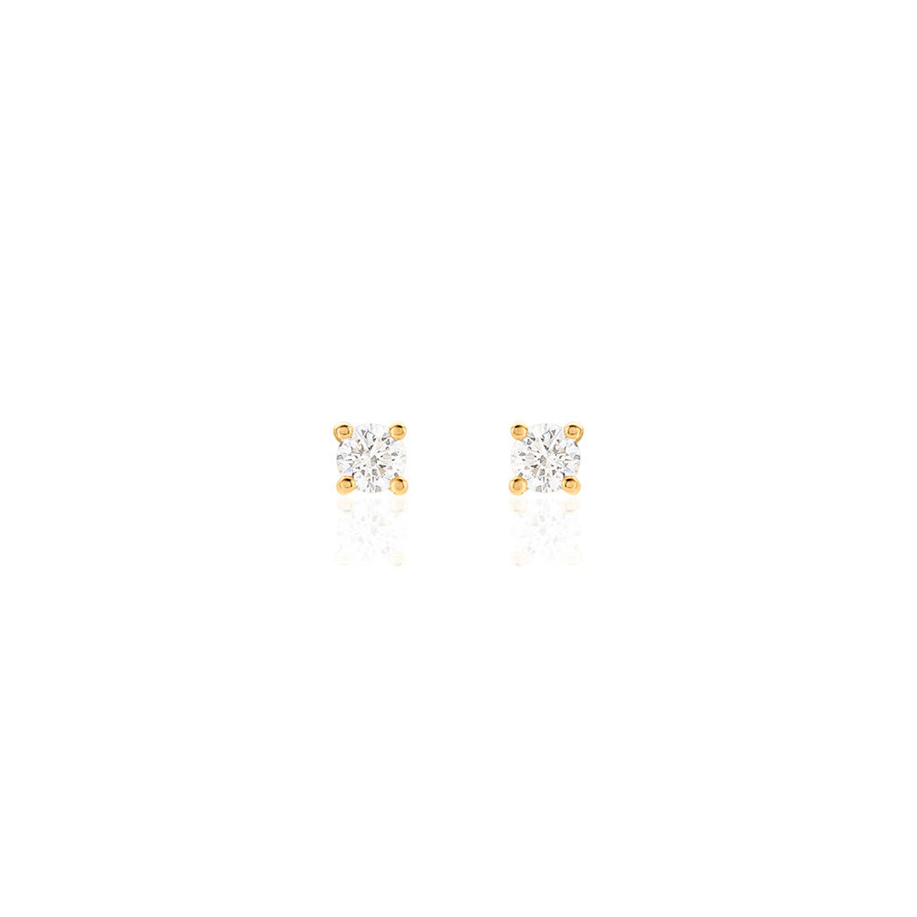 VICTORIA Damen Ohrstecker Gold 585 (14 Karat) Diamant Wei&szlig; 0,52 ct