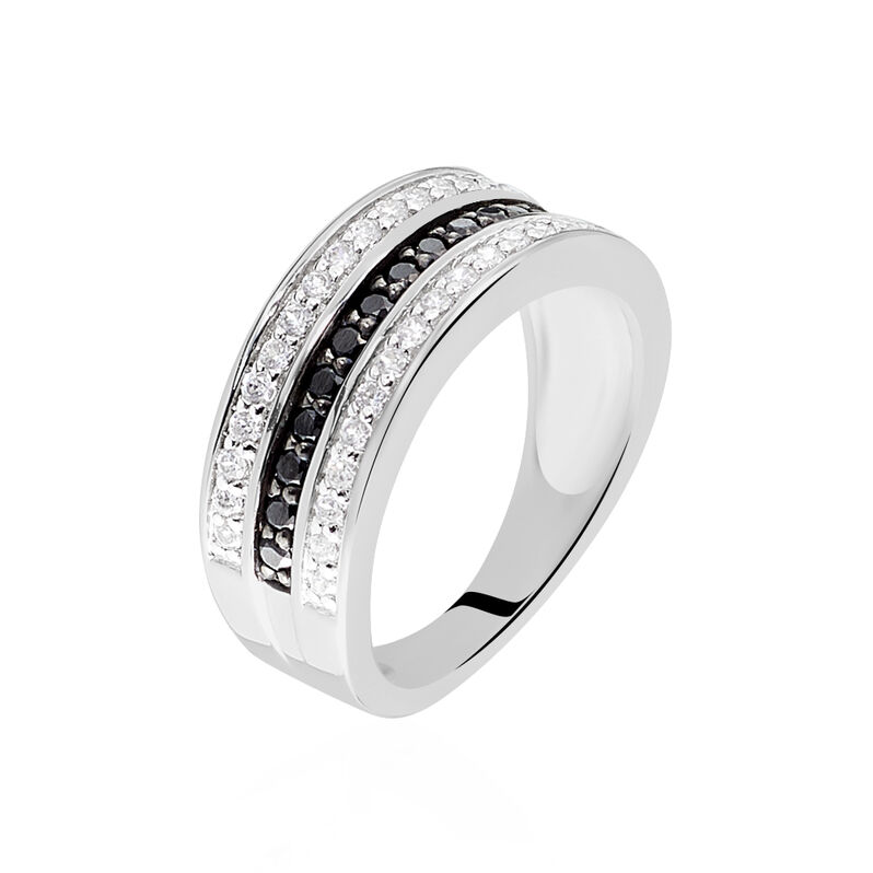 Bague Kelyan Argent Blanc Oxyde De Zirconium - Spannringe Damen | OROVIVO