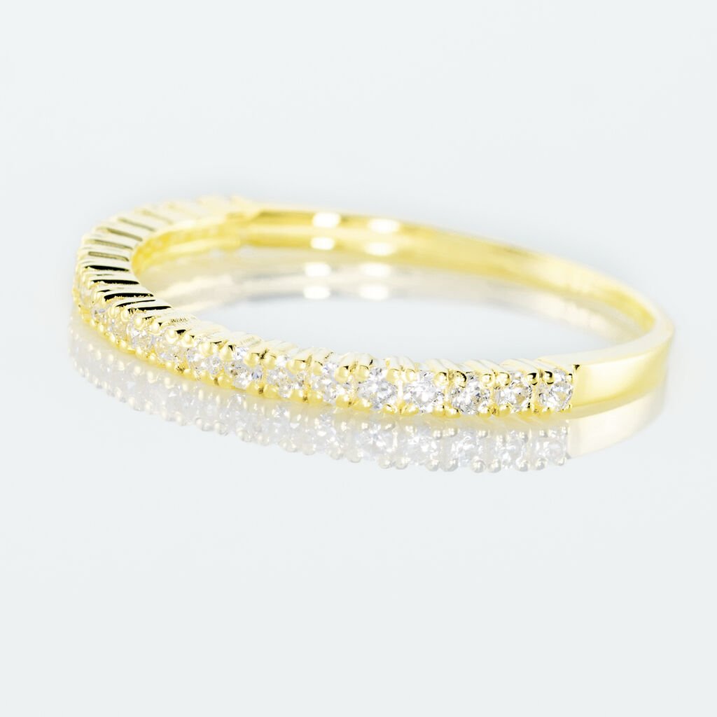 JULIETTA Damen Trauring Gold 375 (9 Karat) Zirkonia Wei&szlig;