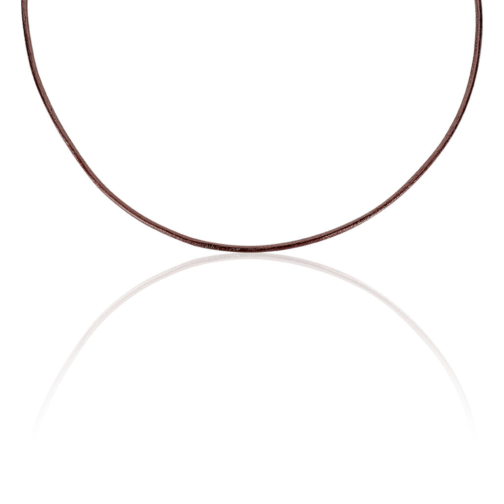 Lederkette Silber 925  - Halsketten Damen | OROVIVO