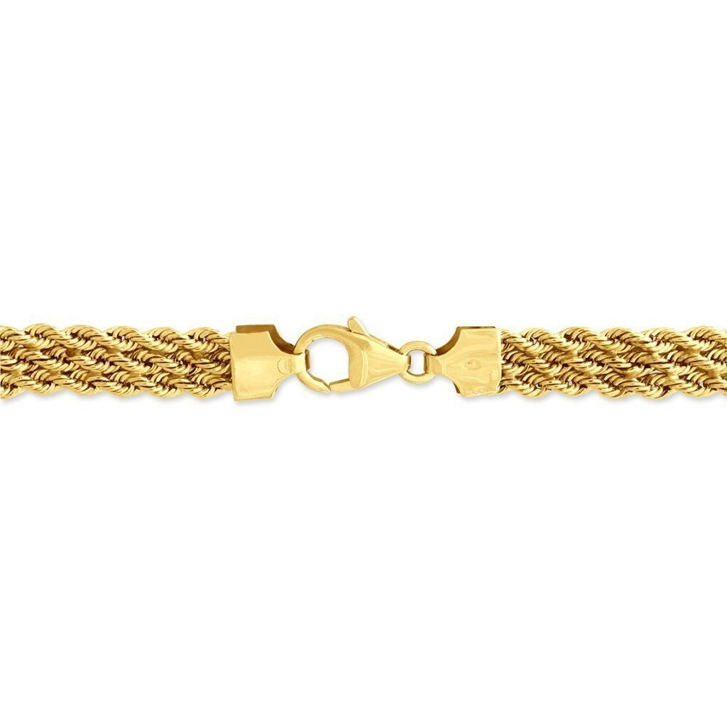 Bracelet Jerry Maille Corde 3 Rangs Or Jaune - Spannringe Damen | OROVIVO