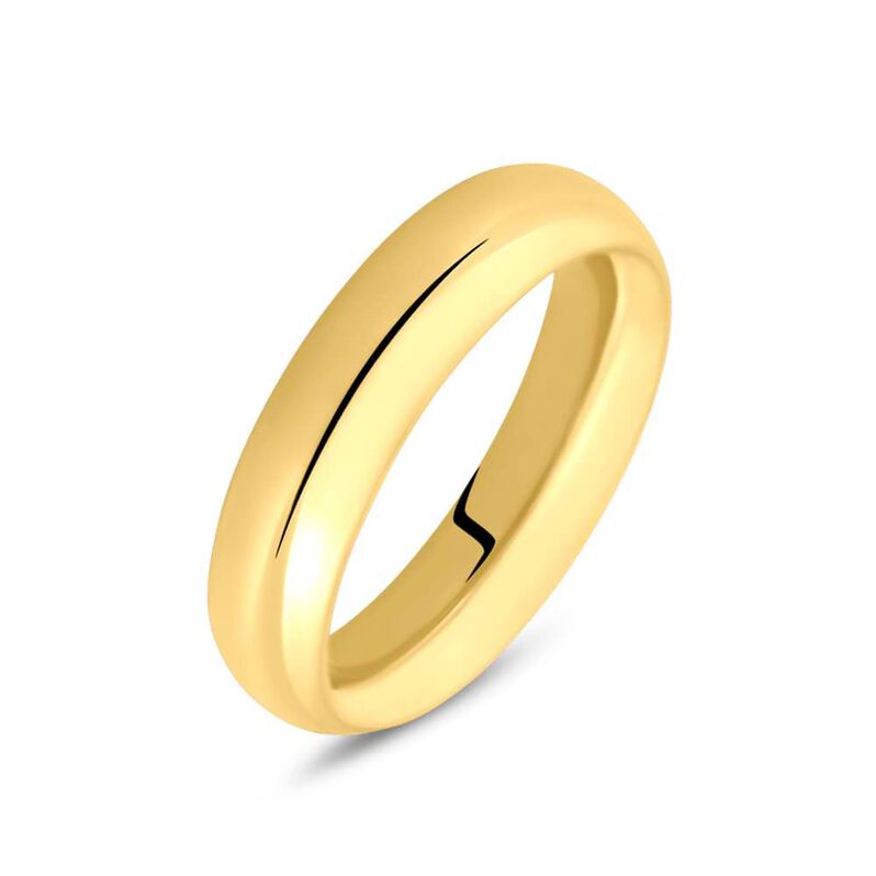 Fede Comoda Leggera 5 mm Oro Giallo - Spannringe Unisex | OROVIVO