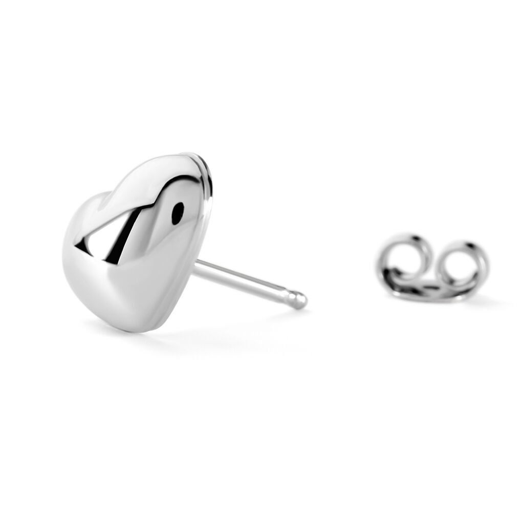 ANDIE Damen Ohrstecker Silber 925 Herz B 11,2 mm