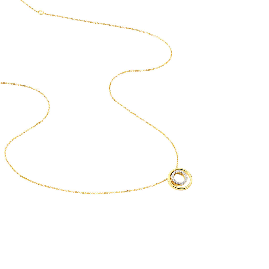 Collier Bianca Or Jaune Diamant - Spannringe Damen | OROVIVO