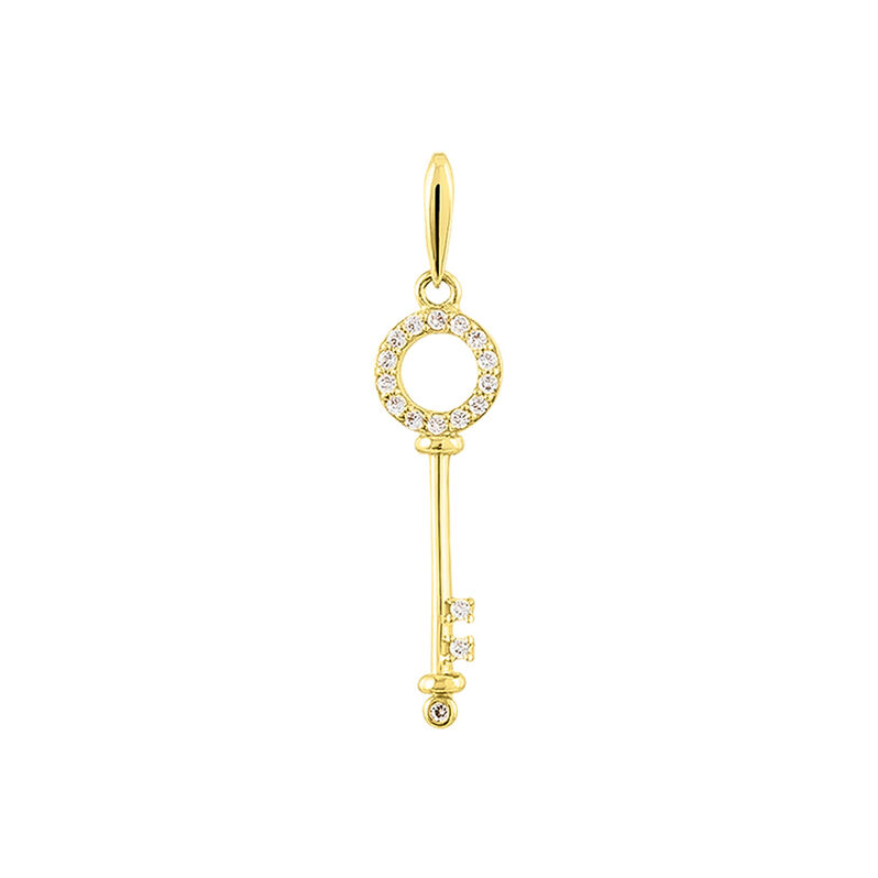Pendentif Anis Or Jaune Oxyde De Zirconium - Spannringe Familie | OROVIVO