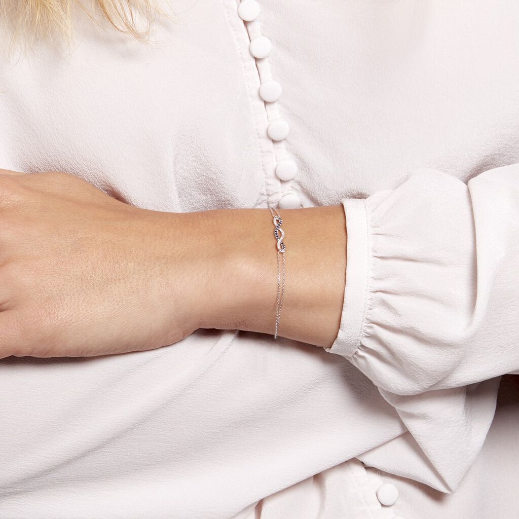 Bracelet Or Weiss Maury Saphirs Diamants - Spannringe Damen | OROVIVO