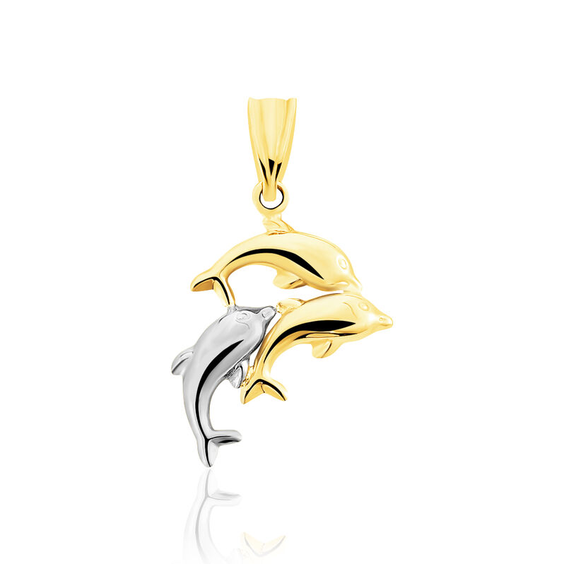 Pendentif Or Bicolore Dauphin - Spannringe Damen | OROVIVO