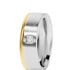 BOND Damen Ring Edelstahl Bicolor Gold/Silber Diamant Weiß 0,020 ct B 6 mm
