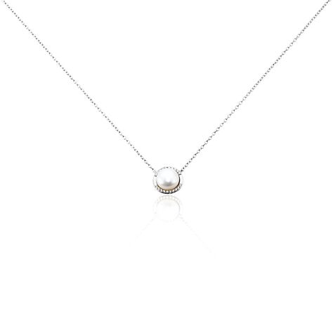 Damen Halskette Silber 925 Zuchtperle 8mm - Halsketten Damen | OROVIVO