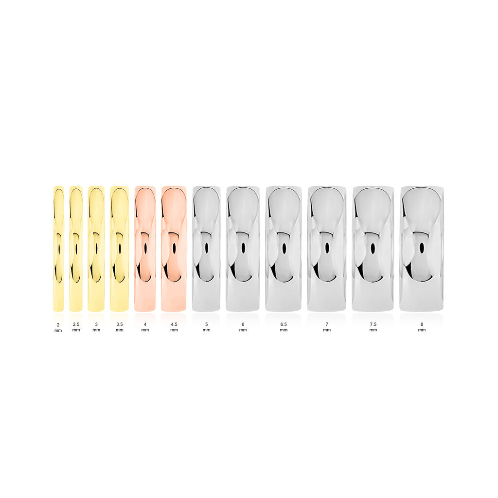 Alliance Julie Ruban Classique Or Jaune - Spannringe Familie | OROVIVO