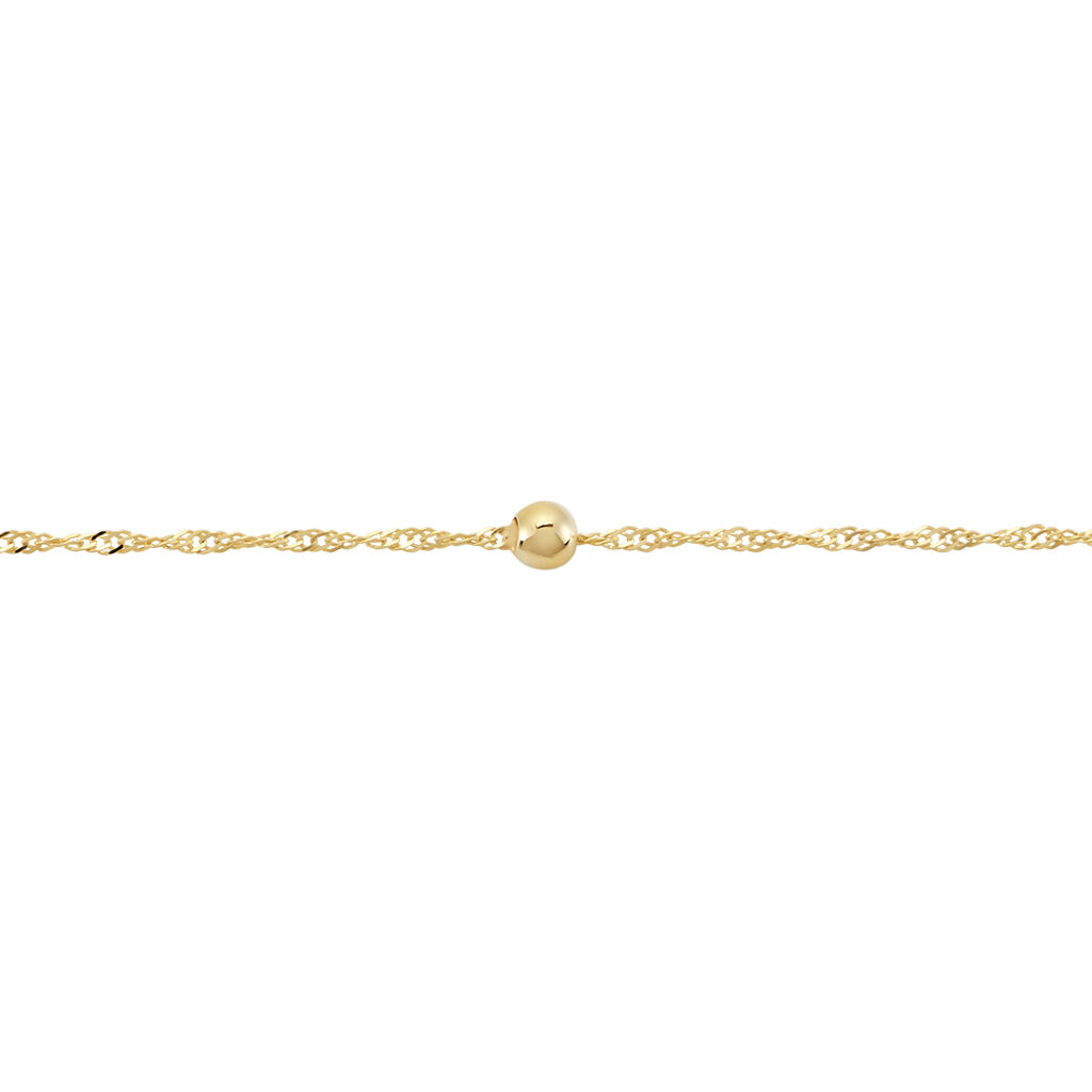 INDIRA Damen Armband Gold 375 (9 Karat) B 1 mm
