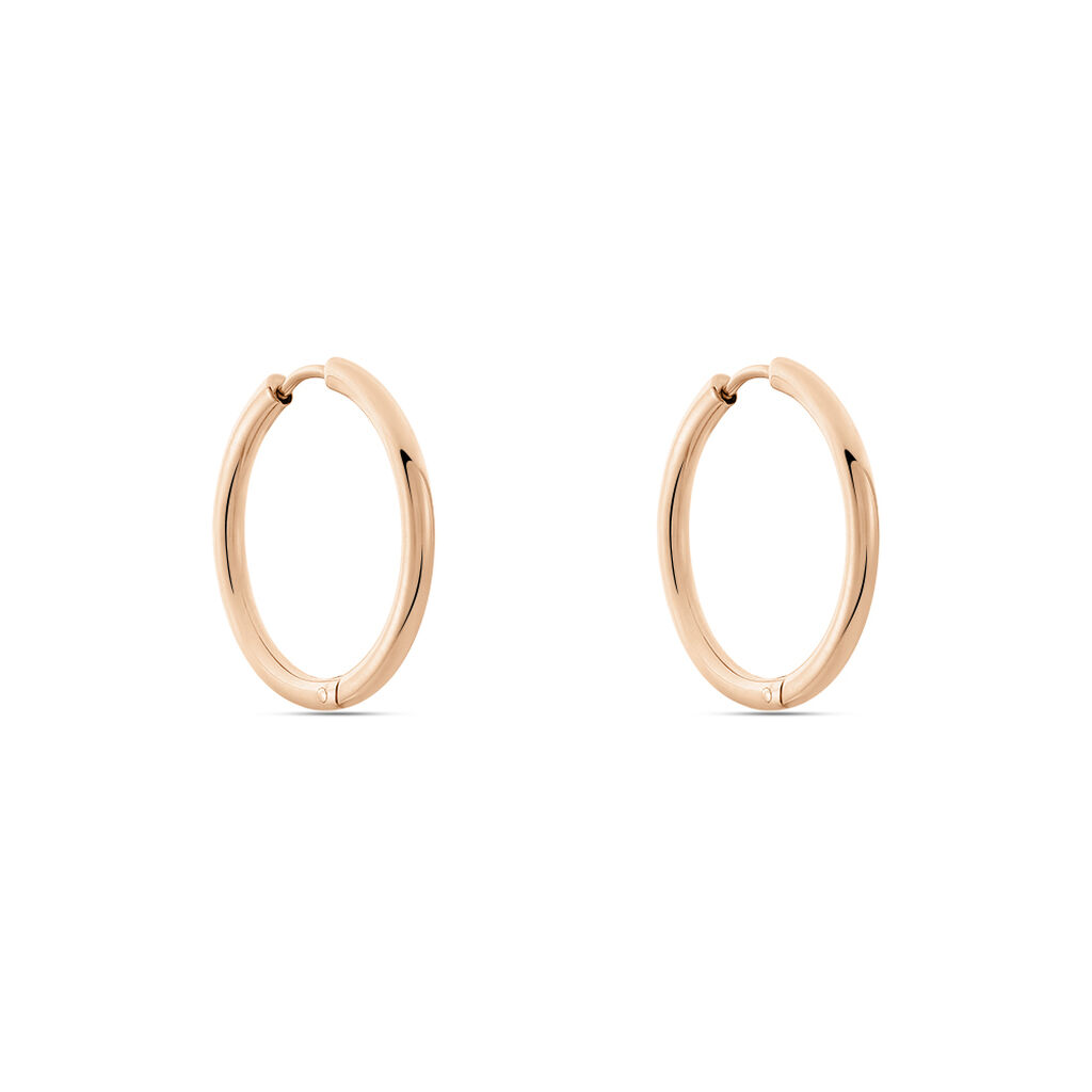 SCARLET Damen Creolen Titan rosevergoldet B 2,5 mm