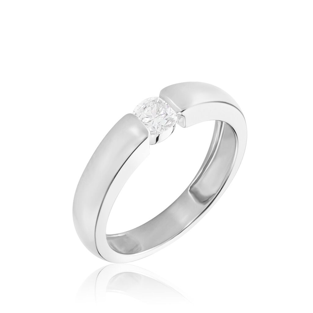 Damen Ring Weißgold 750 synthetischer Diamant 0,26ct Orchestra  - Verlobungsringe Damen | OROVIVO