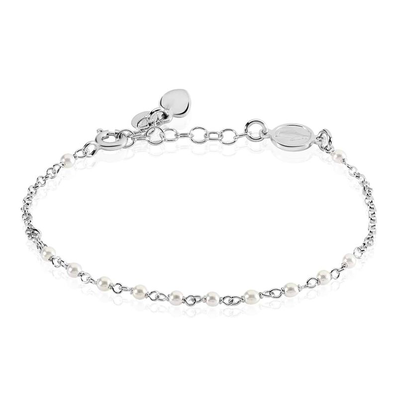 Bracciale Silver Soul Argento Rodiato Perla sintentica - Spannringe Damen | OROVIVO