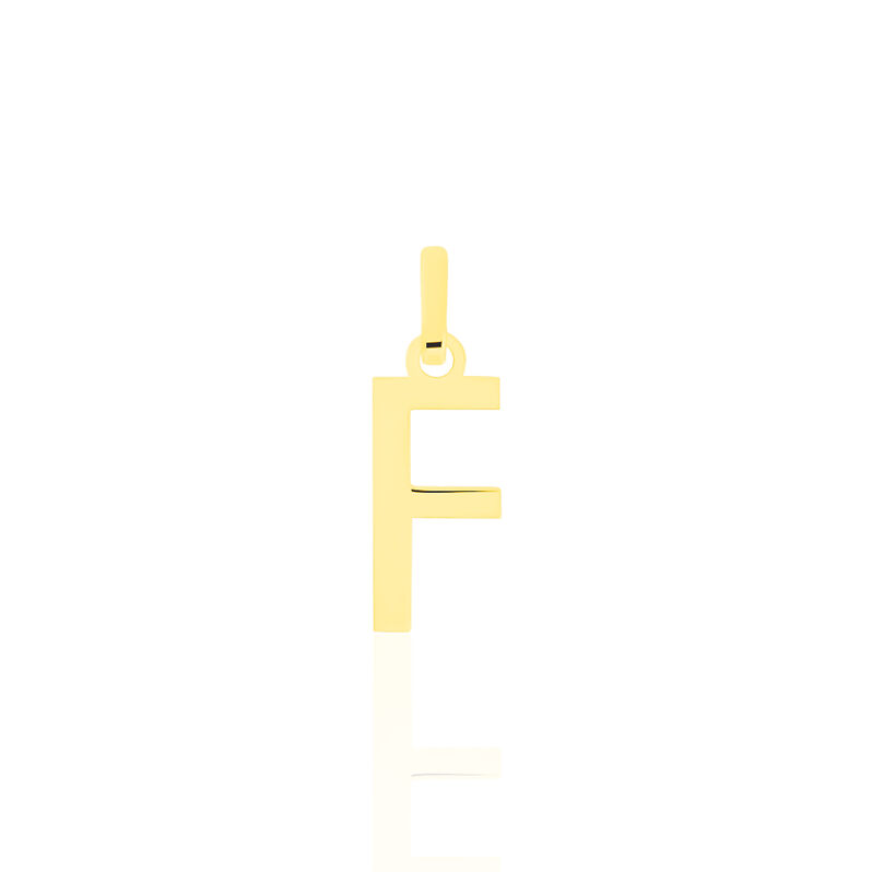 Pendentif Or Jaune Faviola Lettre F - Spannringe Familie | OROVIVO