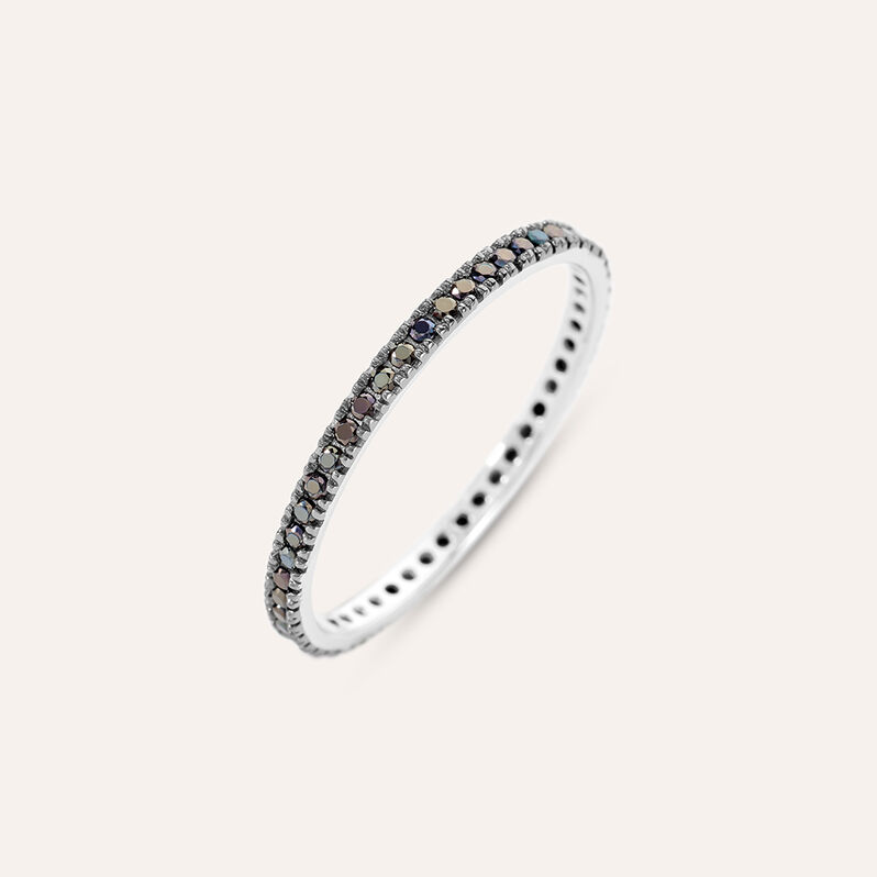 Anello Eternity L'homme Or Oro Bianco Spinello - Spannringe Herren | OROVIVO