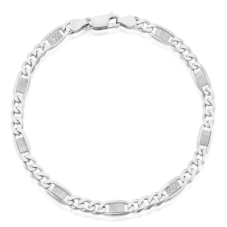 Herren Armkette Silber Silber 925 Finn 2,1cm 50mm - Armketten Herren | OROVIVO