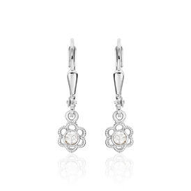 Kinder Ohrhänger Silber 925 Blume  - Ohrhänger Kinder | OROVIVO