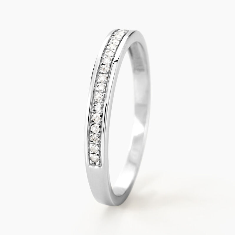 Alliance Aileen Or Blanc Diamant - Spannringe Damen | OROVIVO