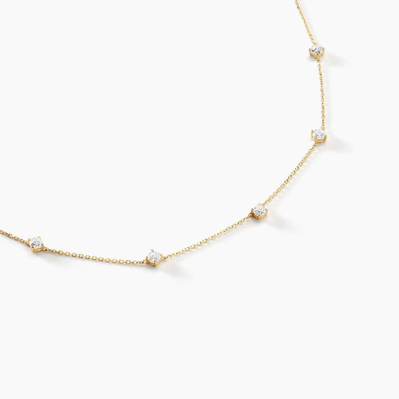 Collier Cearra Or Jaune Oxyde De Zirconium - Spannringe Damen | OROVIVO