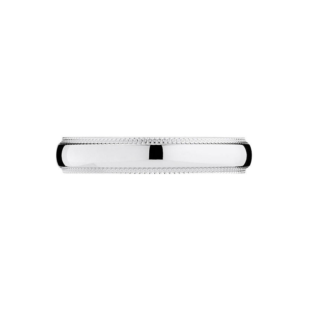 Alliance Irais Demi Jonc Classique Or Blanc - Spannringe Familie | OROVIVO