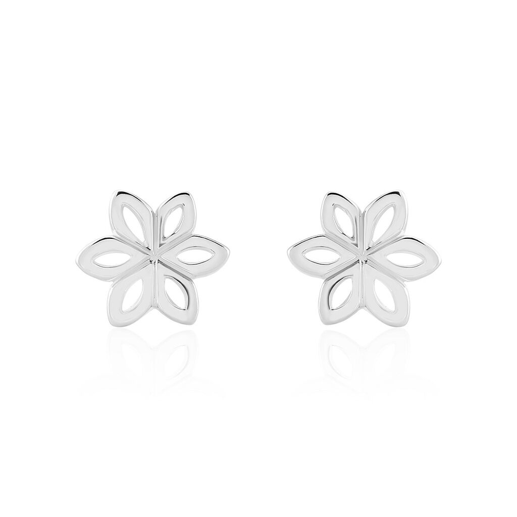 SERELITH Damen Ohrstecker Silber 925 Blume