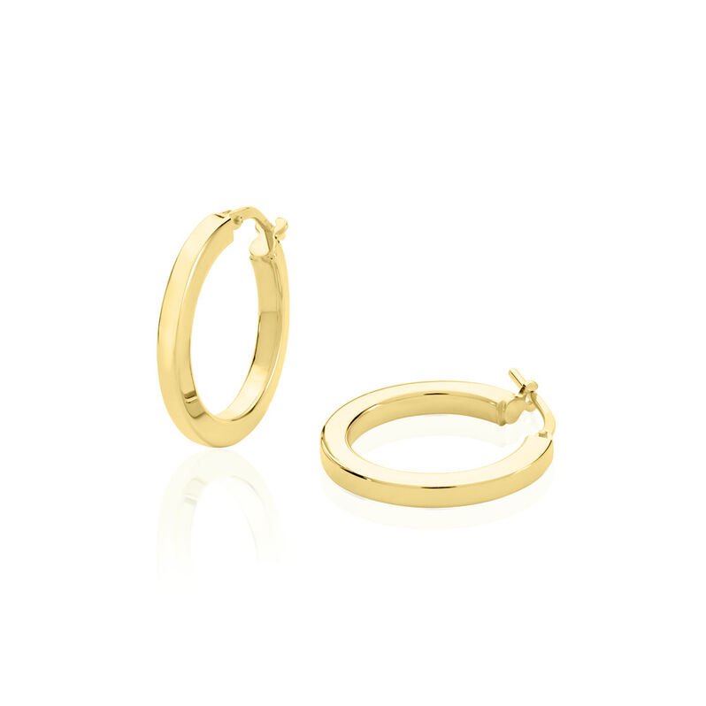 TATANIA Damen Creolen Silber vergoldet 925 - Creolen Damen | OROVIVO