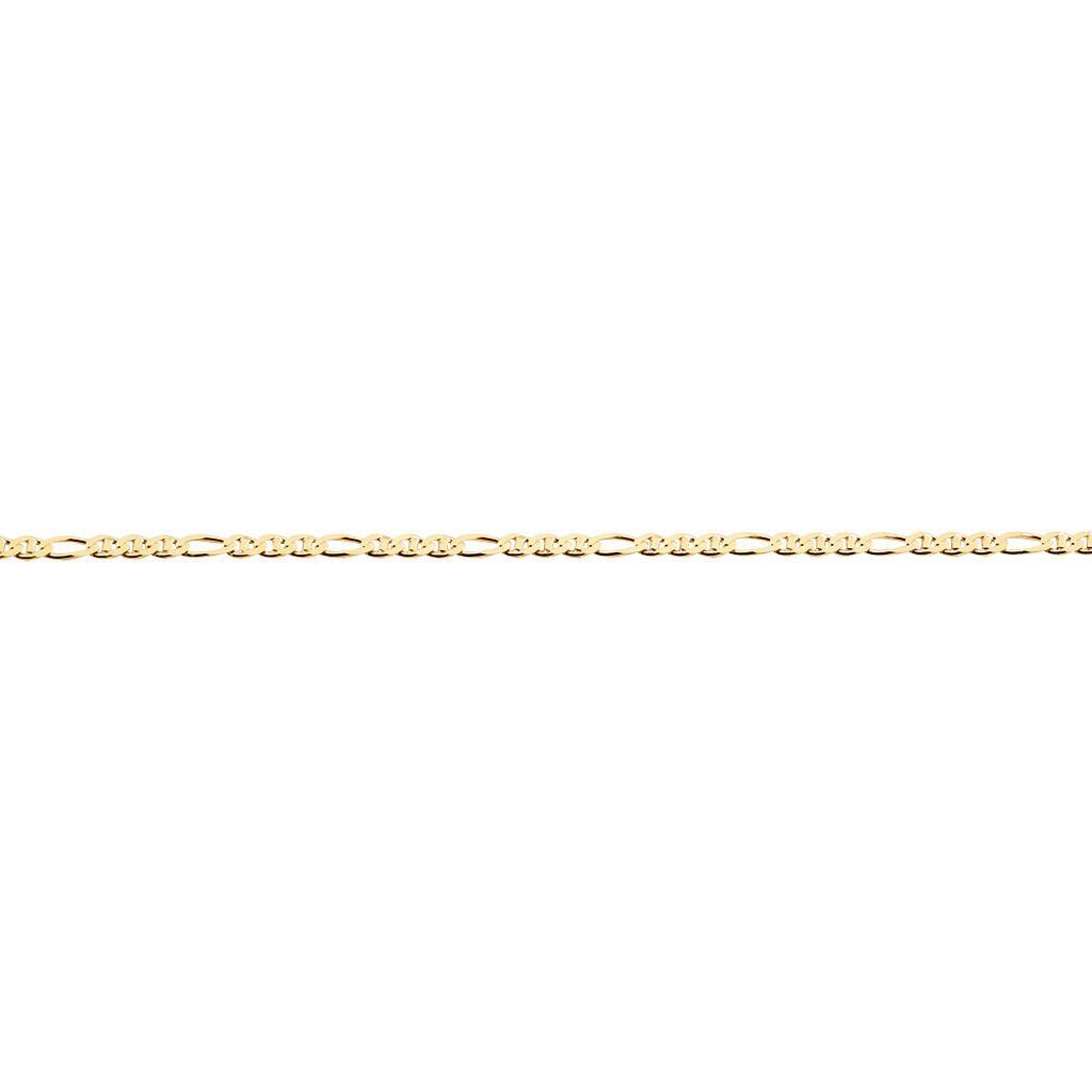 Unisex Stegpanzerkette Gold 375 , Kette ohne Stein