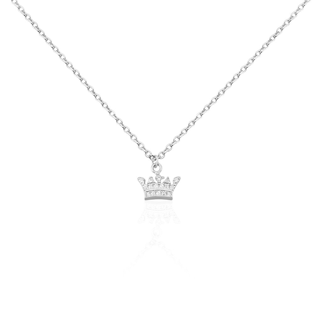 Kinder Collier Silber 925 Zirkonia Krone Janikka - Halsketten Kinder | OROVIVO