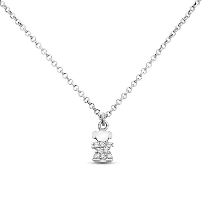 Girocollo baby in argento 925 e zirconi - Spannringe Damen | OROVIVO