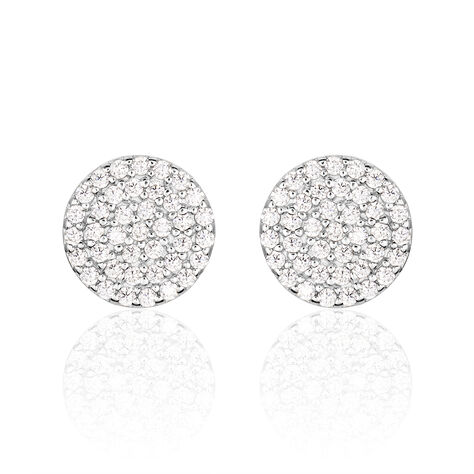 Damen Ohrstecker Silber 925 Zirkonia 7mm - Ohrstecker Damen | OROVIVO