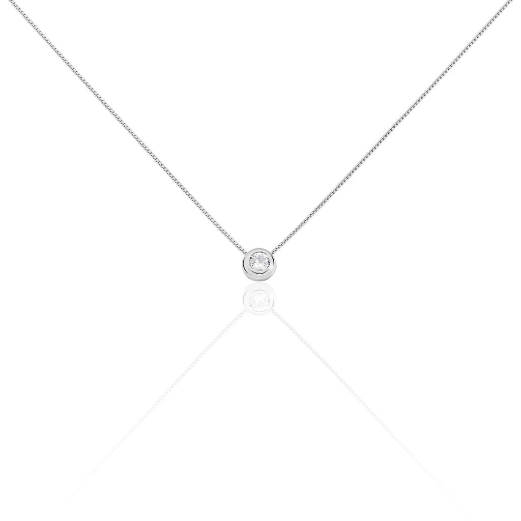 BAMALA 1 Damen Collier Silber 925 Zirkonia Weiß 1,45 ct - Halsketten Damen | OROVIVO
