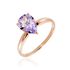 ROSWITA Damen Ring Silber rosevergoldet 925 Amethyst Violett 1,4 ct